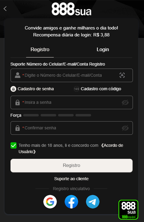 888sua.com - conectar sua conta agora